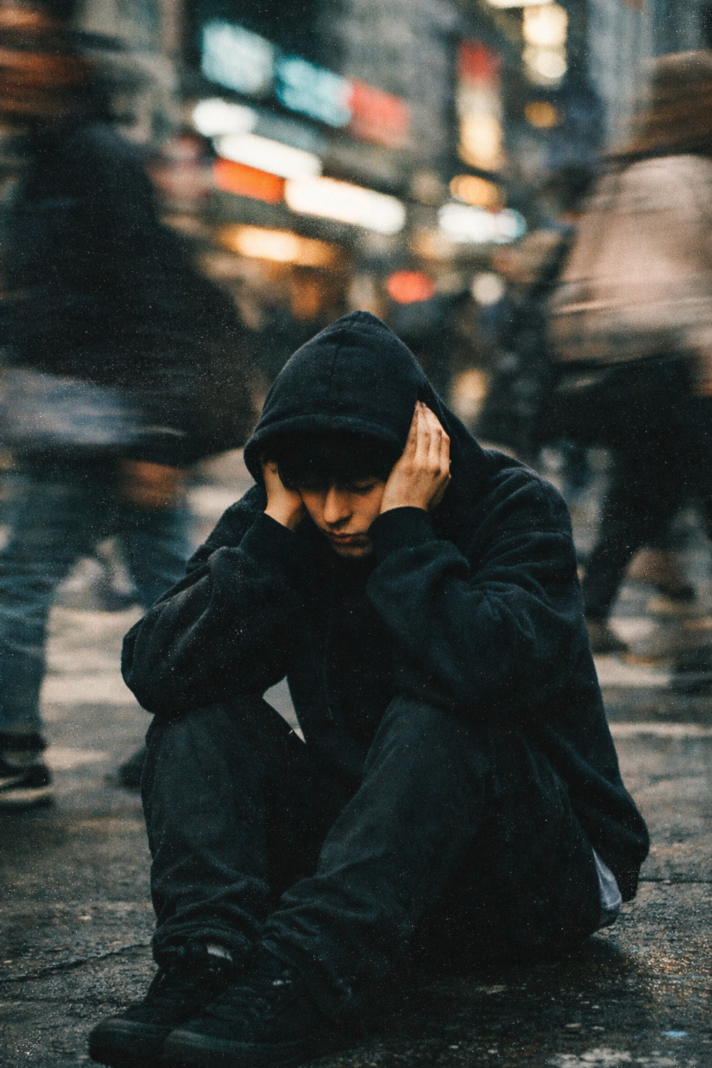 Overstimulated hoodie editorial