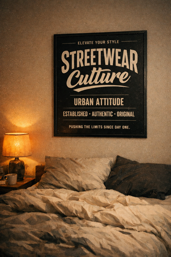 Poster on wall editorial