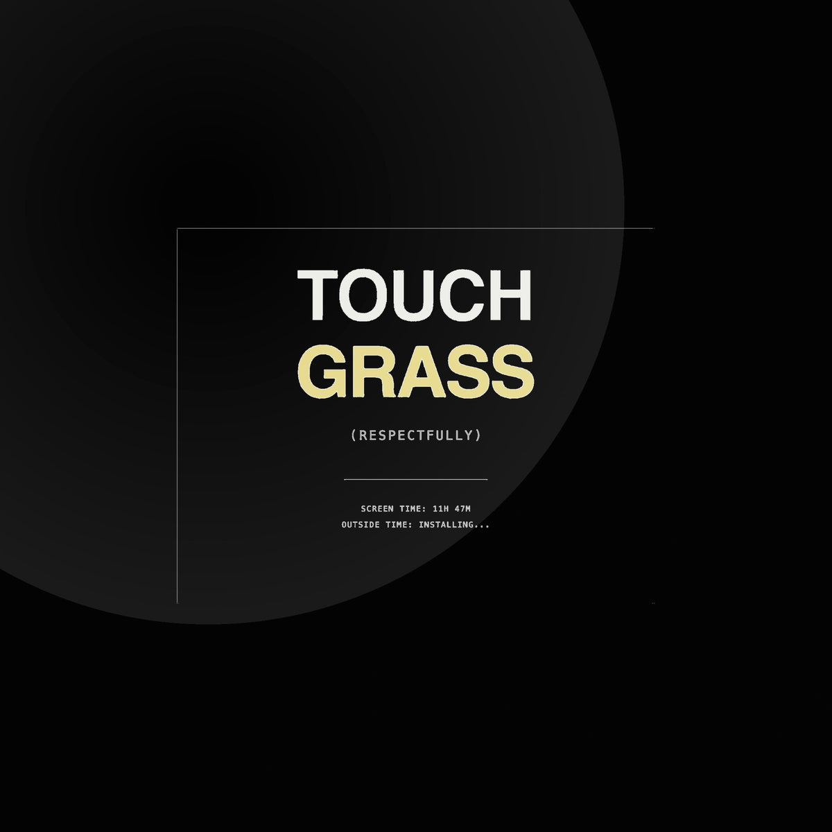 Nerve — touch grass poster